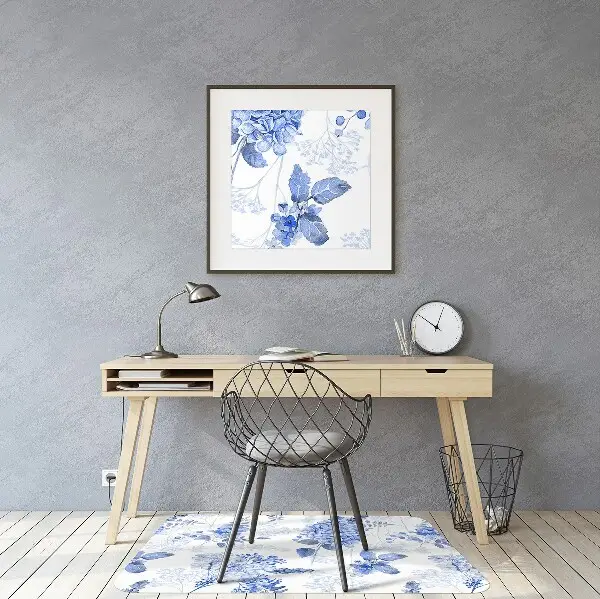 Tappeto sedia ufficio Ortensia Blu