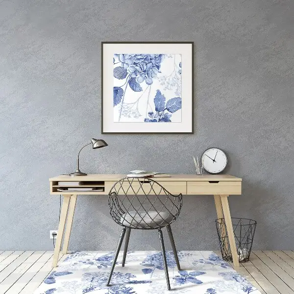 Tappeto sedia ufficio Ortensia Blu