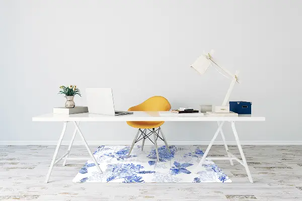 Tappeto sedia ufficio Ortensia Blu