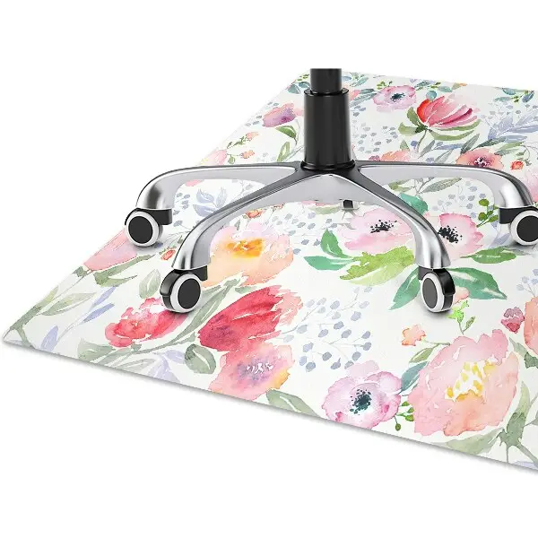 Tappeto per sedia con ruote Pastelli Fiori