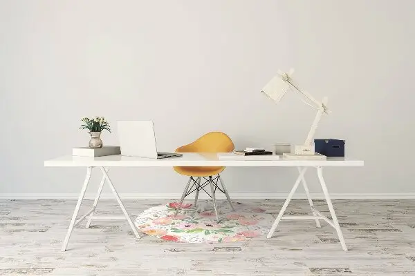 Tappeto per sedia con ruote Pastelli Fiori