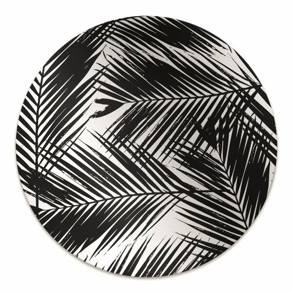 Tappeto sedia ufficio Foglie Di Palma Nero