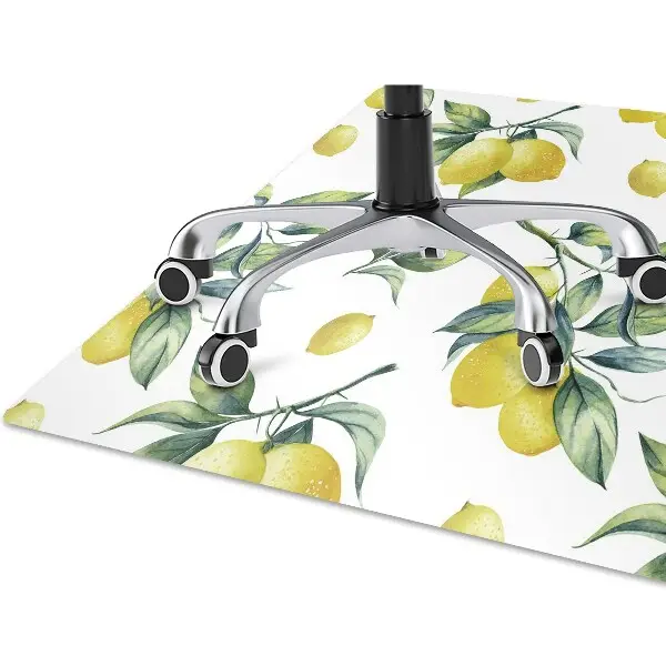 Tappeto per sedia con ruote Limoni Gialli