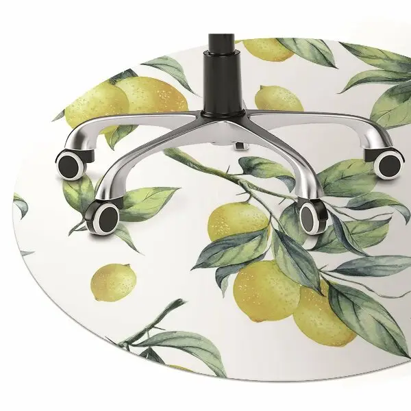 Tappeto per sedia con ruote Limoni Gialli