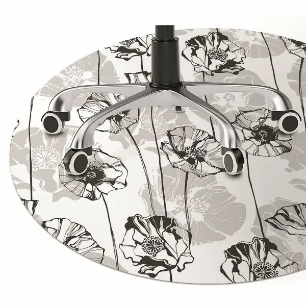 Tappeto per sedia con ruote Fiori Glamour