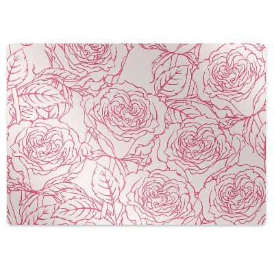 Tappeto per sedia con ruote Rose Doodle