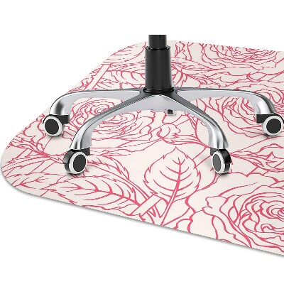 Tappeto per sedia con ruote Rose Doodle