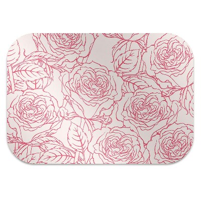 Tappeto per sedia con ruote Rose Doodle