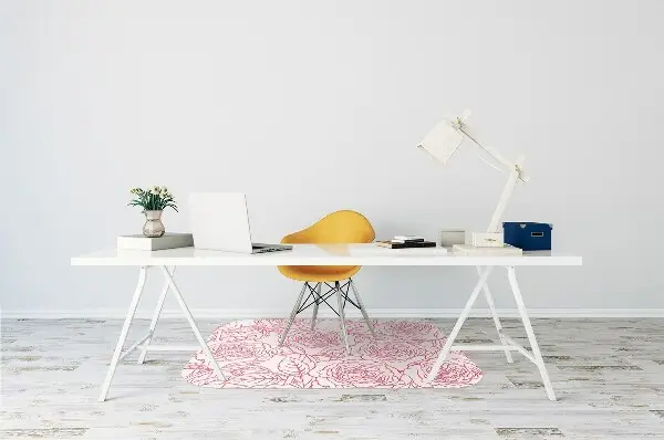 Tappeto per sedia con ruote Rose Doodle
