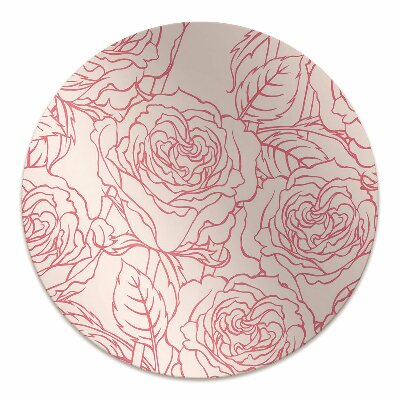 Tappeto per sedia con ruote Rose Doodle