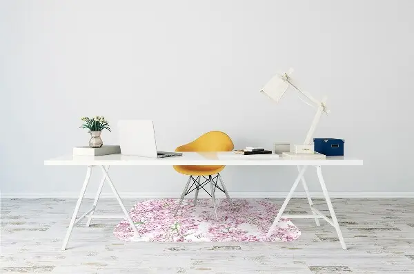 Tappeto per sedia con ruote Fiori Lilla