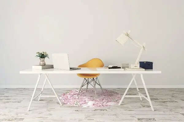 Tappeto per sedia con ruote Fiori Lilla
