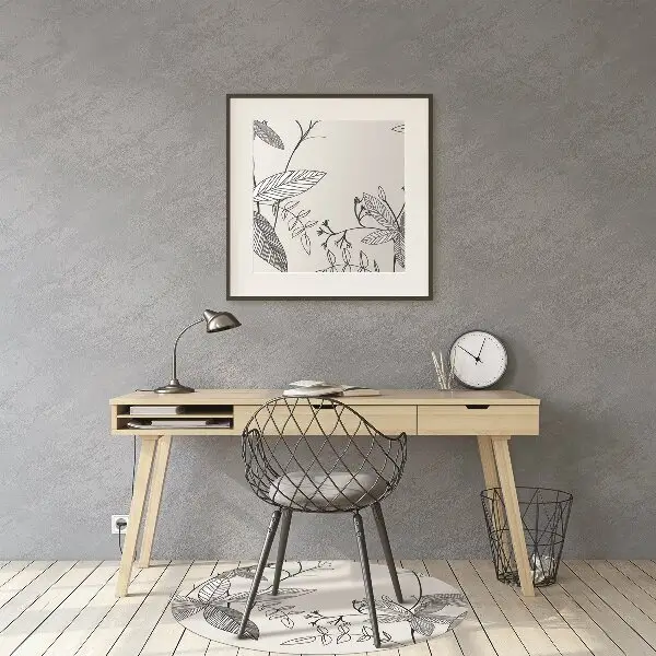 Tappeto per sedia con ruote Doodle Fiori