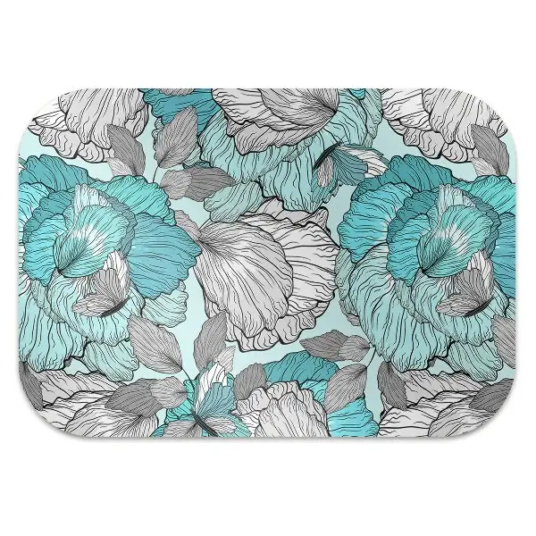 Tappeto per sedia con ruote Doodle Fiori