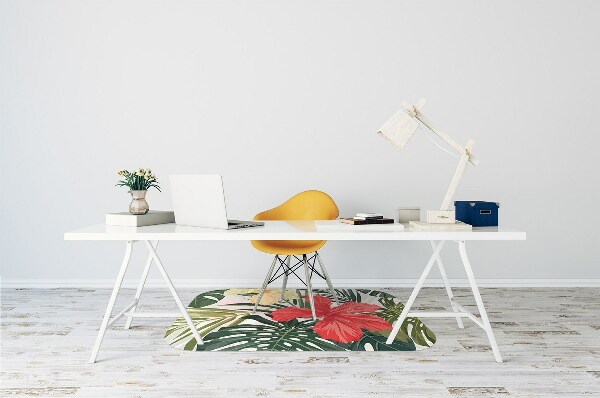 Tappeto per sedia con ruote Isola Hawaiana