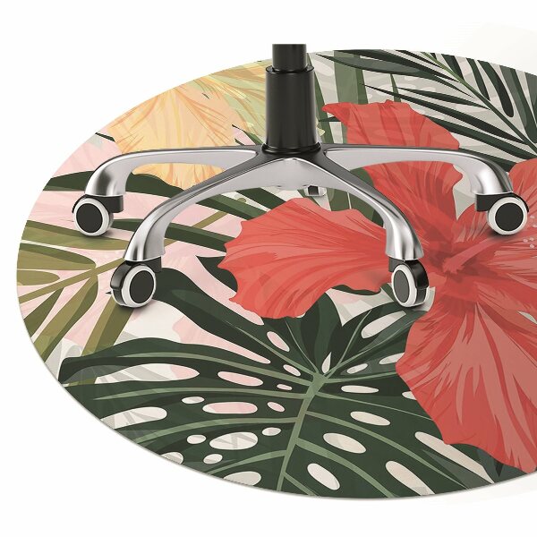 Tappeto per sedia con ruote Isola Hawaiana