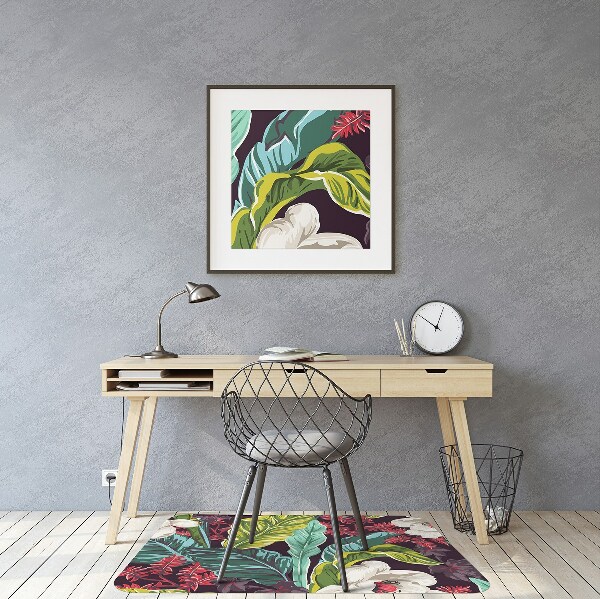 Tappeto per sedia con ruote Floreale