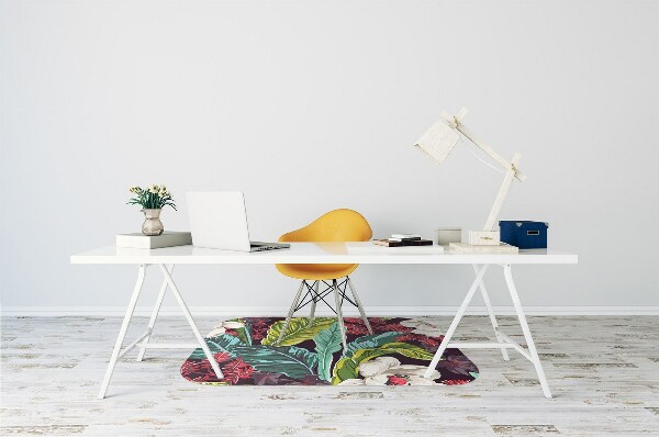 Tappeto per sedia con ruote Floreale