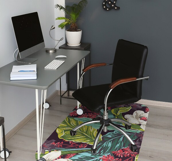 Tappeto per sedia con ruote Floreale