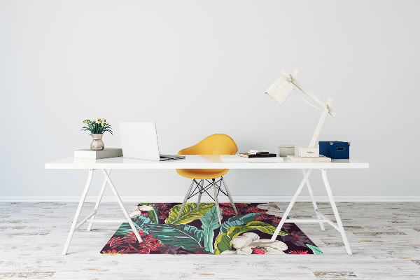 Tappeto per sedia con ruote Floreale
