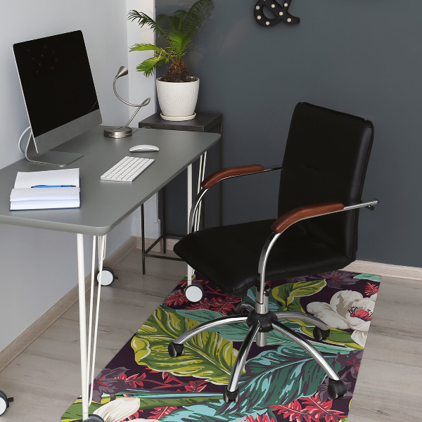 Tappeto per sedia con ruote Floreale