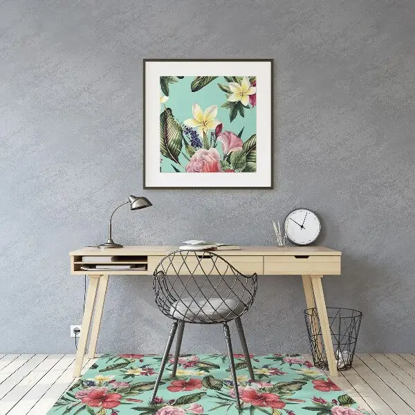 Tappeto salvapavimento Foglie E Fiori