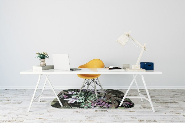 Tappeto per sedia con ruote Fiori Di Palma