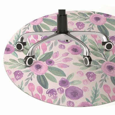 Tappeto per sedia con ruote Pattern Floreale