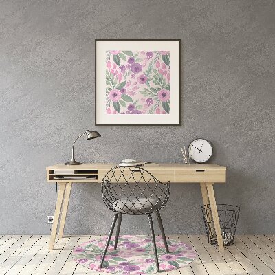 Tappeto per sedia con ruote Pattern Floreale