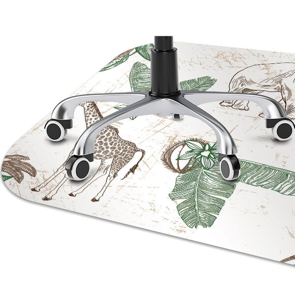 Tappeto salvapavimento Giraffe Ed Elefanti
