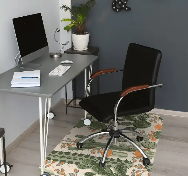 Tappeto sedia ufficio Cactus Arancione