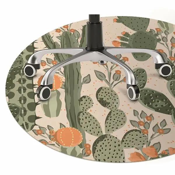 Tappeto sedia ufficio Cactus Arancione