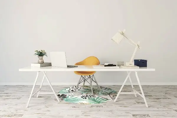 Tappeto per sedia con ruote Palmi E Foglie