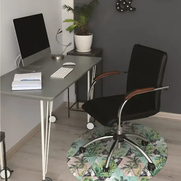 Tappeto per sedia con ruote Pattern Di Palme