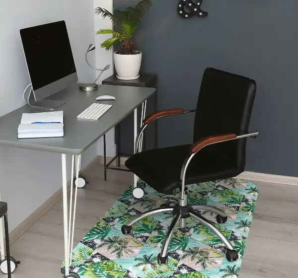 Tappeto per sedia con ruote Pattern Di Palme