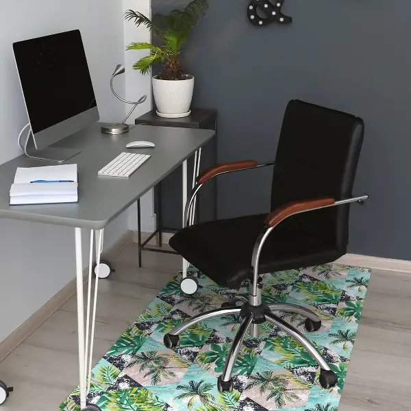 Tappeto per sedia con ruote Pattern Di Palme