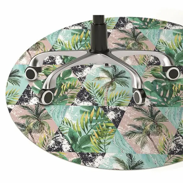 Tappeto per sedia con ruote Pattern Di Palme