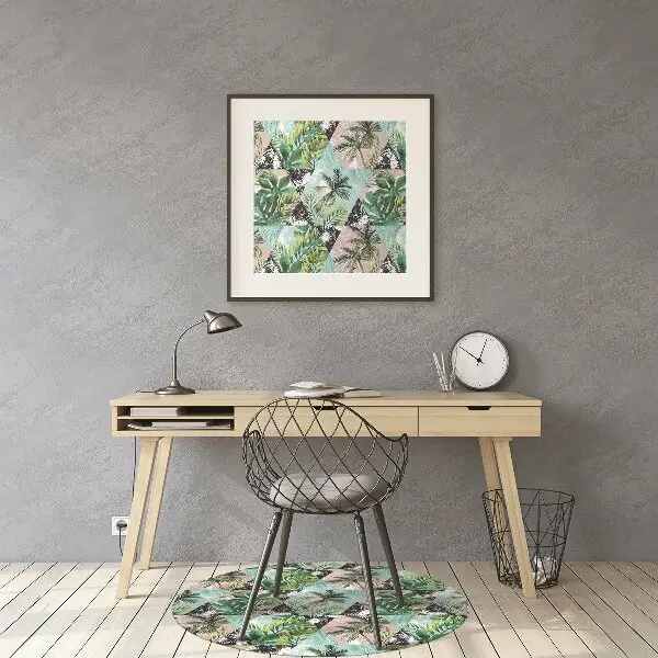 Tappeto per sedia con ruote Pattern Di Palme