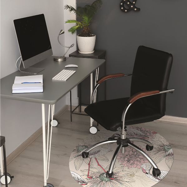 Tappeto per sedia con ruote Flaming Rosa