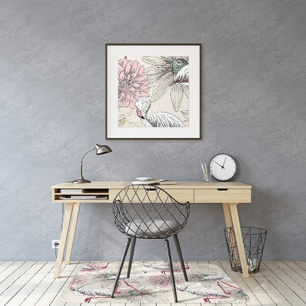 Tappeto per sedia con ruote Flaming Rosa