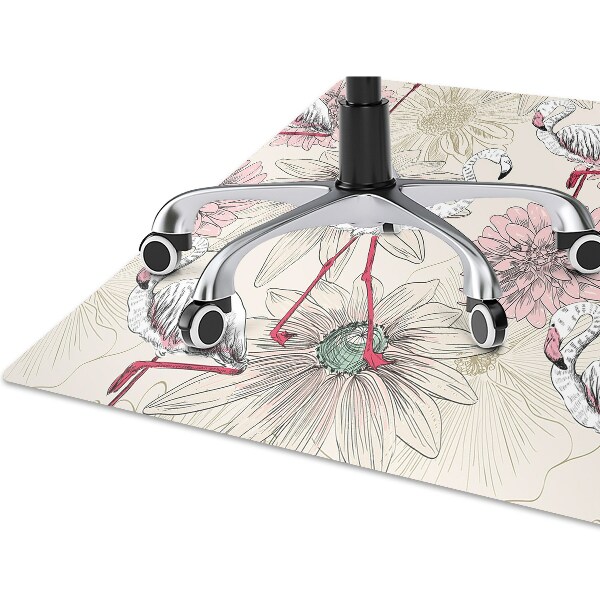 Tappeto per sedia con ruote Flaming Rosa