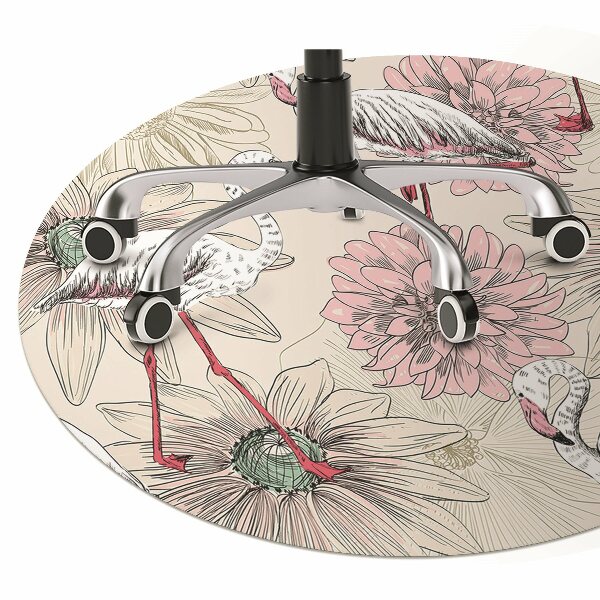 Tappeto per sedia con ruote Flaming Rosa