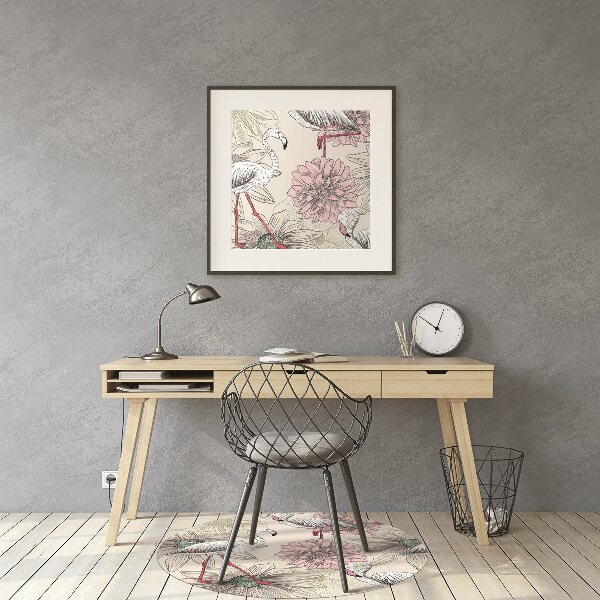 Tappeto per sedia con ruote Flaming Rosa