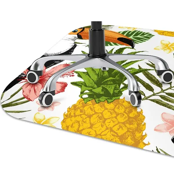Tappeto per sedia con ruote Tucan E Ananas