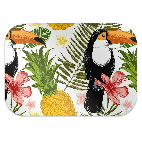 Tappeto per sedia con ruote Tucan E Ananas