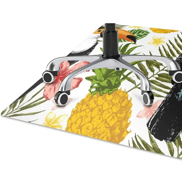 Tappeto per sedia con ruote Tucan E Ananas