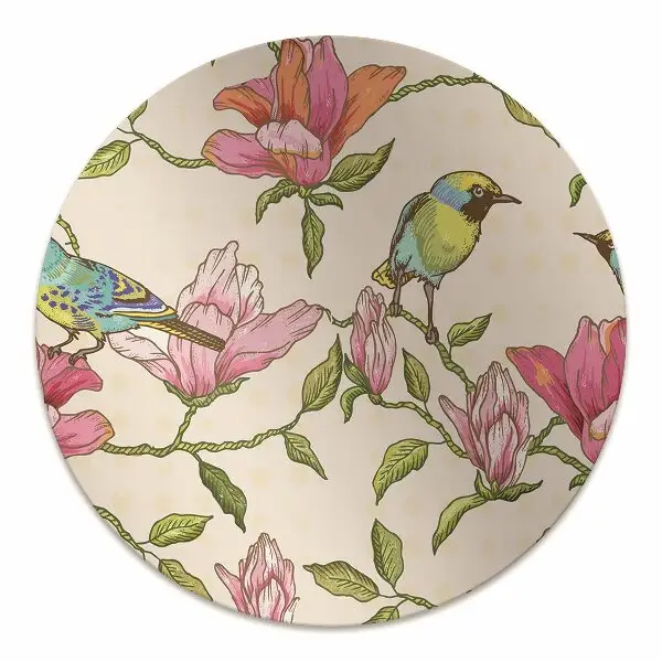 Tappeto per sedia con ruote Fiori E Uccelli