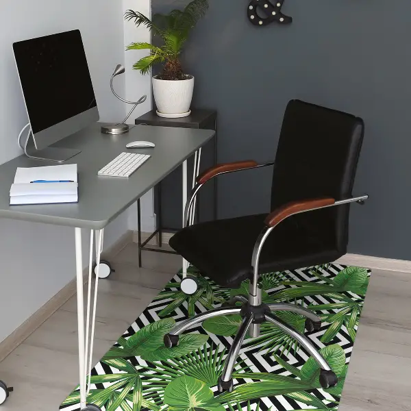 Tappeto sedia ufficio Foglie Geometriche