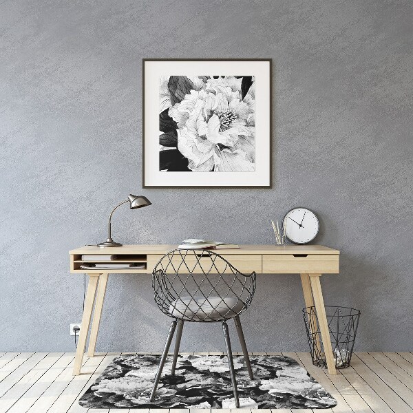 Tappeto per sedia con ruote Rose Nere