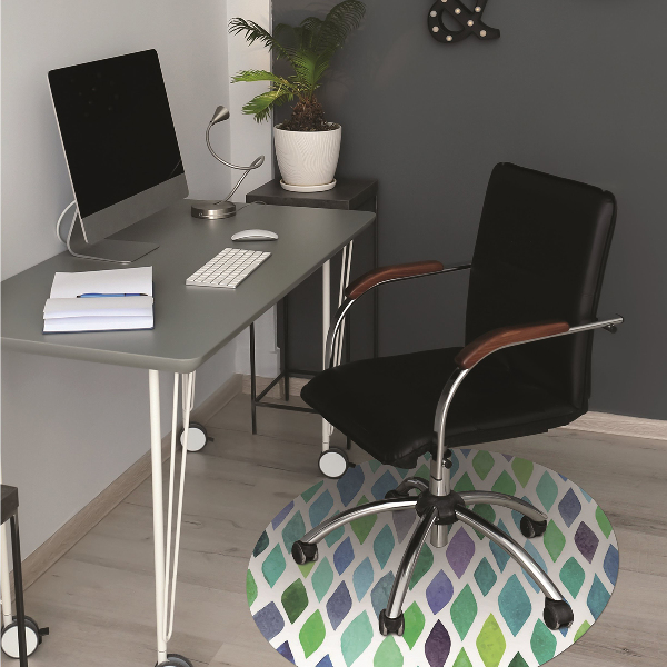 Tappeto per sedia con ruote Motivi Colorati